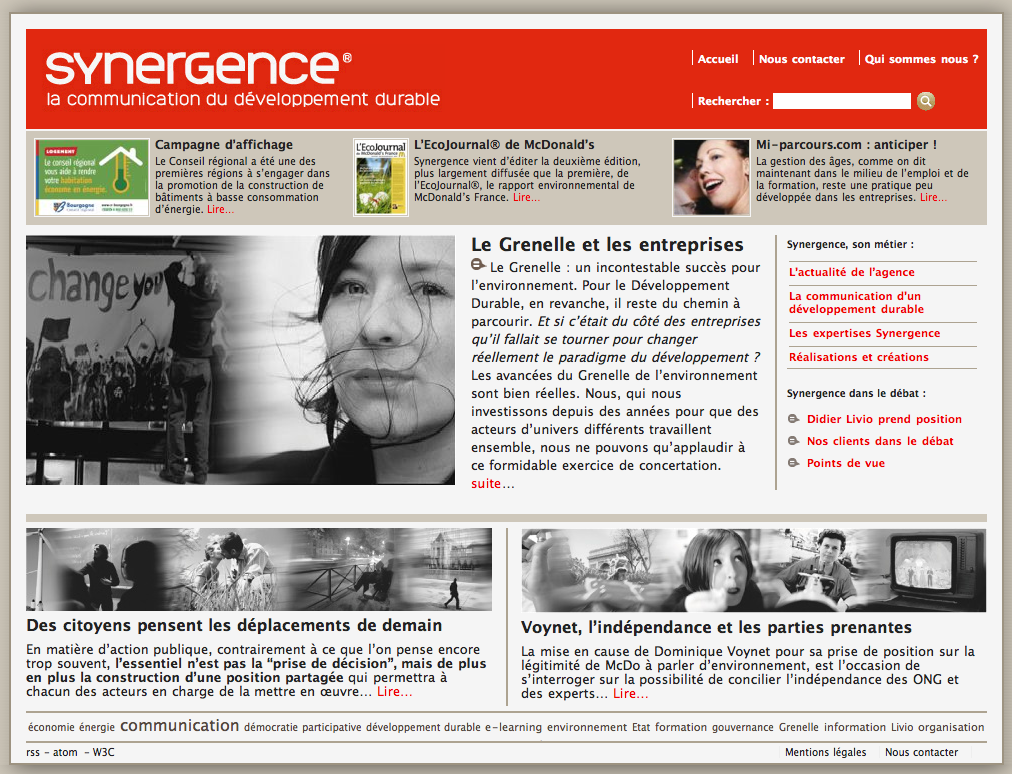 Synergence page accueil v1